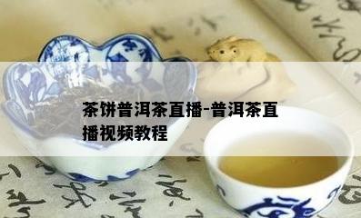 茶饼普洱茶直播-普洱茶直播视频教程