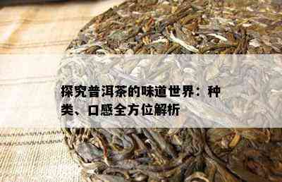 探究普洱茶的味道世界：种类、口感全方位解析