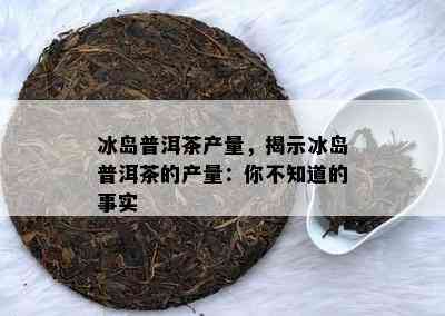 冰岛普洱茶产量，揭示冰岛普洱茶的产量：你不知道的事实