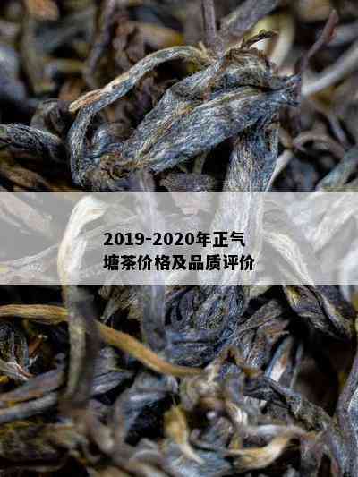 2019-2020年正气塘茶价格及品质评价