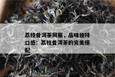 荔枝普洱茶同服，品味特别口感：荔枝普洱茶的完美搭配