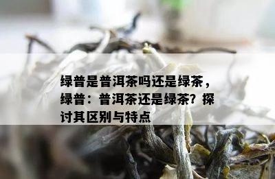 绿普是普洱茶吗还是绿茶，绿普：普洱茶还是绿茶？探讨其区别与特点