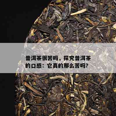 普洱茶很苦吗，探究普洱茶的口感：它真的那么苦吗？