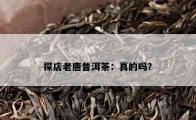 探店老唐普洱茶：真的吗？