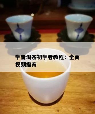 学普洱茶初学者教程：全面视频指南