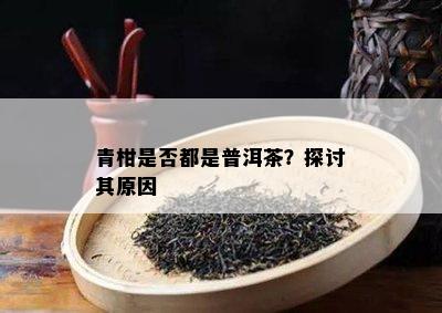 青柑是不是都是普洱茶？探讨其起因