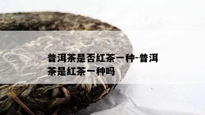 普洱茶是不是红茶一种-普洱茶是红茶一种吗