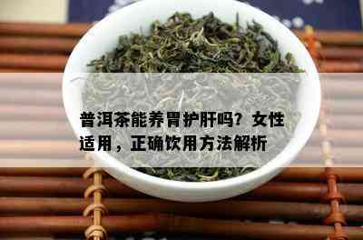 普洱茶能养胃护肝吗？女性适用，正确饮用方法解析