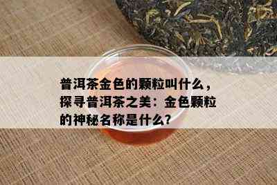 普洱茶金色的颗粒叫什么，探寻普洱茶之美：金色颗粒的神秘名称是什么？