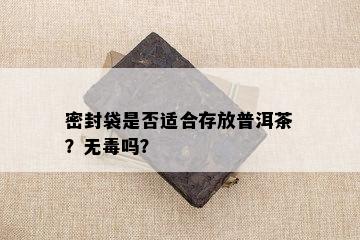 密封袋是不是适合存放普洱茶？无吗？