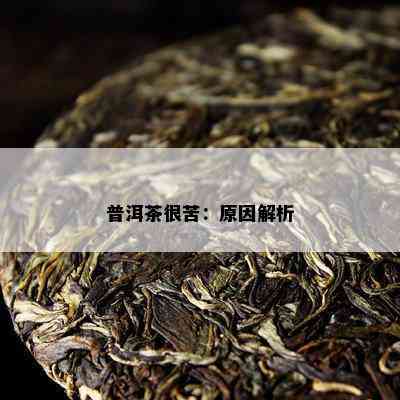 普洱茶很苦：起因解析