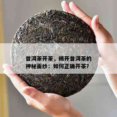 普洱茶开茶，揭开普洱茶的神秘面纱：怎样正确开茶？