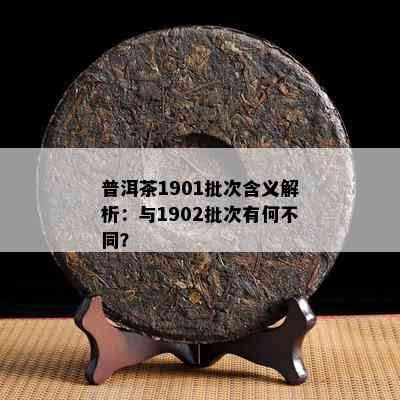 普洱茶1901批次含义解析：与1902批次有何不同？