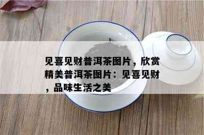 见喜见财普洱茶图片，欣赏精美普洱茶图片：见喜见财，品味生活之美