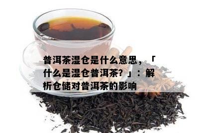 普洱茶湿仓是什么意思，「什么是湿仓普洱茶？」：解析仓储对普洱茶的影响