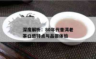 深度解析：80年代普洱老茶口感特点与品尝体验