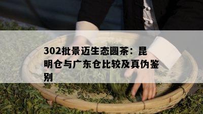 302批景迈生态圆茶：昆明仓与广东仓比较及真伪鉴别