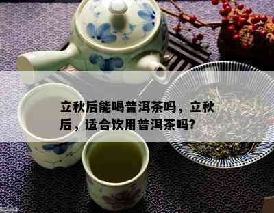 立秋后能喝普洱茶吗，立秋后，适合饮用普洱茶吗？