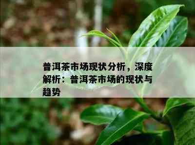 普洱茶市场现状分析，深度解析：普洱茶市场的现状与趋势