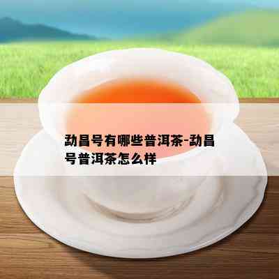 勐昌号有哪些普洱茶-勐昌号普洱茶怎么样