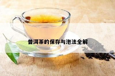 普洱茶的保存与泡法全解