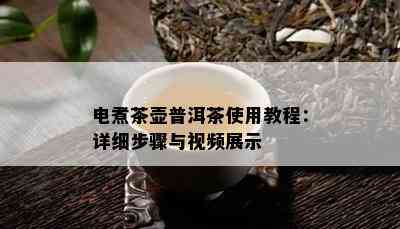 电煮茶壶普洱茶使用教程：详细步骤与视频展示