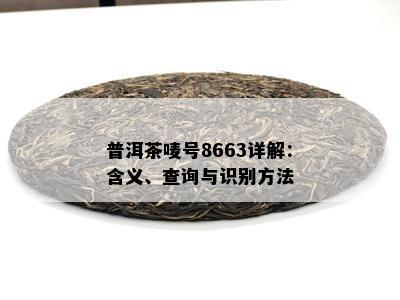 普洱茶唛号8663详解：含义、查询与识别方法