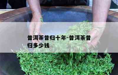 普洱茶昔归十年-普洱茶昔归多少钱