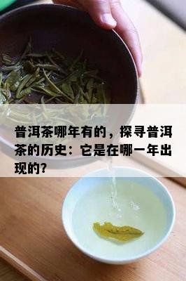 普洱茶哪年有的，探寻普洱茶的历史：它是在哪一年出现的？