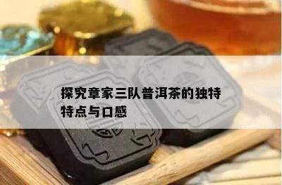 探究章家三队普洱茶的独特特点与口感