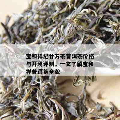 宝和祥纪廿方茶普洱茶价格与开汤评测，一文了解宝和祥普洱茶全貌