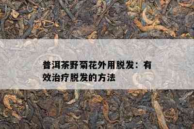 普洱茶野菊花外用脱发：有效治疗脱发的方法