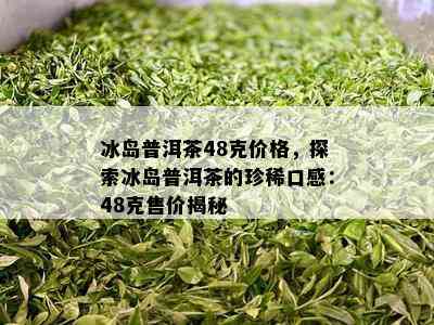 冰岛普洱茶48克价格，探索冰岛普洱茶的珍稀口感：48克售价揭秘