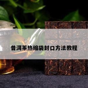 普洱茶热缩袋封口方法教程