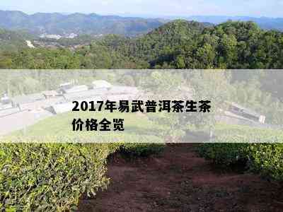 2017年易武普洱茶生茶价格全览