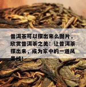 普洱茶可以摆出来么图片，欣赏普洱茶之美：让普洱茶摆出来，成为家中的一道风景线！