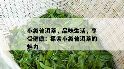 小袋普洱茶，品味生活，享受健康：探索小袋普洱茶的魅力