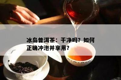 冰岛普洱茶：干净吗？怎样正确冲泡并享用？