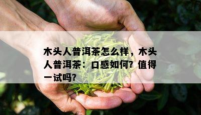 木头人普洱茶怎么样，木头人普洱茶：口感怎样？值得一试吗？