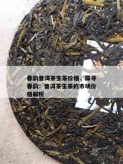 春韵普洱茶生茶价格，探寻春韵：普洱茶生茶的市场价格解析