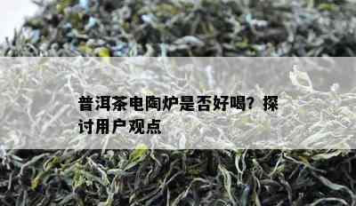 普洱茶电陶炉是否好喝？探讨用户观点