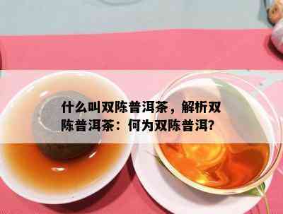 什么叫双陈普洱茶，解析双陈普洱茶：何为双陈普洱？