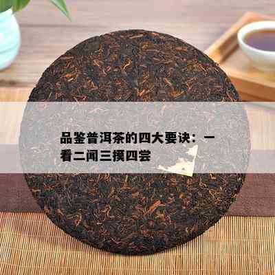 品鉴普洱茶的四大要诀：一看二闻三摸四尝