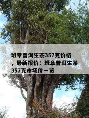 班章普洱生茶357克价格，最新报价：班章普洱生茶357克市场价一览