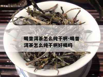 喝普洱茶怎么纯干啊-喝普洱茶怎么纯干啊好喝吗