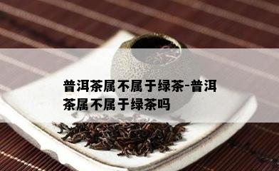 普洱茶属不属于绿茶-普洱茶属不属于绿茶吗