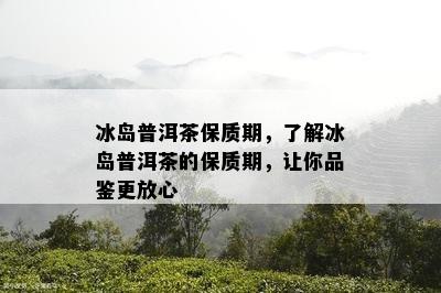 冰岛普洱茶保质期，了解冰岛普洱茶的保质期，让你品鉴更放心