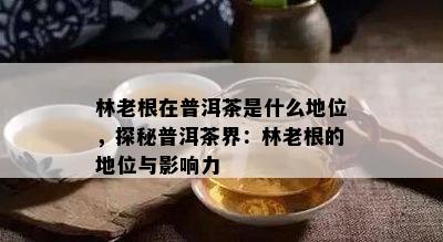 林老根在普洱茶是什么地位，探秘普洱茶界：林老根的地位与作用力