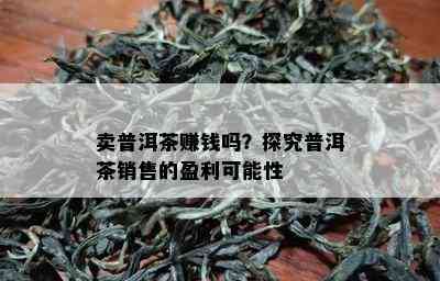 卖普洱茶赚钱吗？探究普洱茶销售的盈利可能性