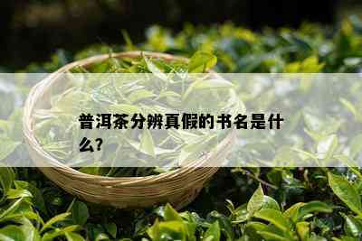 普洱茶分辨真假的书名是什么？